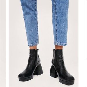 Nasty Gal X Z Code Z Croc Platform Boot Emma